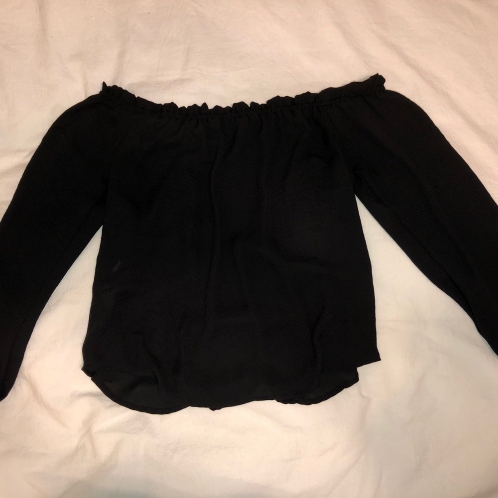 Black Off-the-Shoulder Top